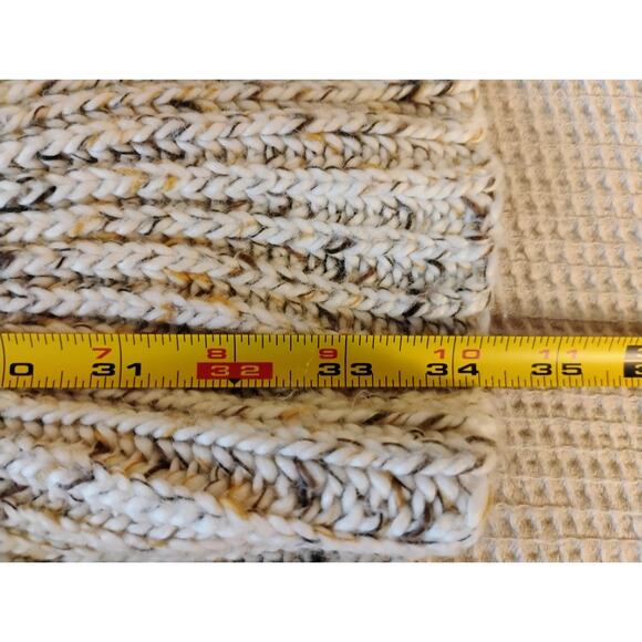 Apt. 9 XL Long Beige Cardigan Sweater. Ruffles. Bell Sleeve. Hippie. Boho. - Picture 15 of 16